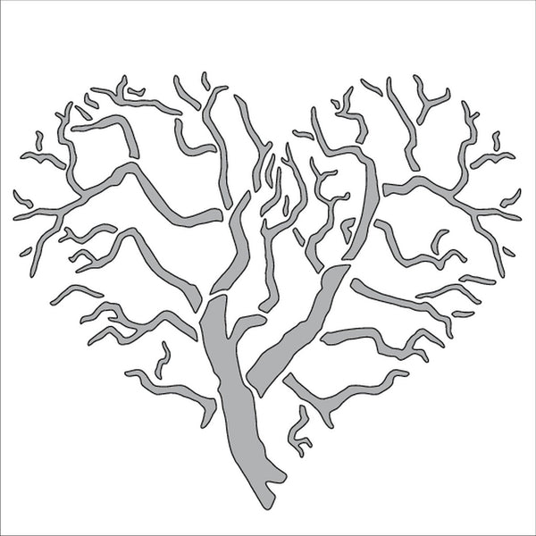 Card-io Majemask Stencil - Heart Tree