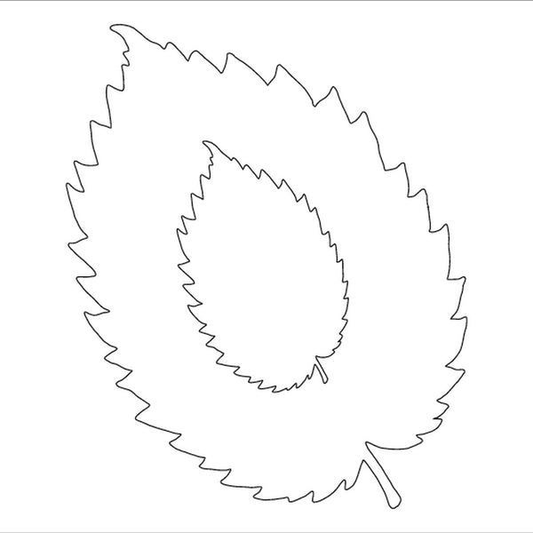 Card-io Majemask Stencil - Leaf
