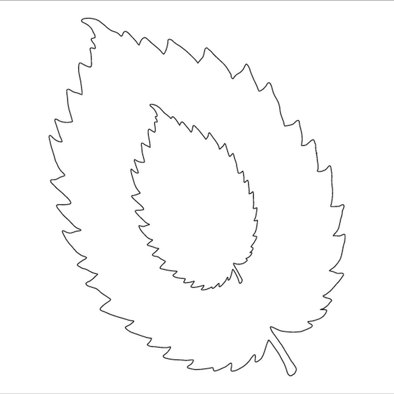 Card-io Majemask Stencil - Leaf