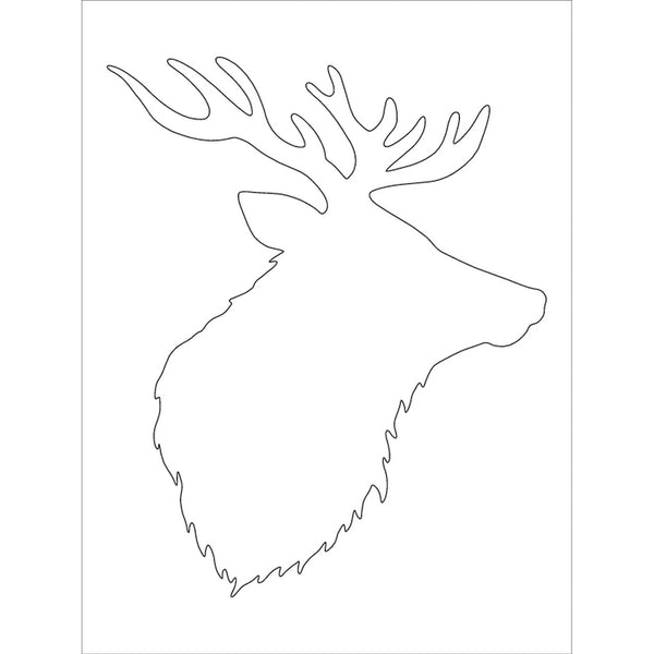 Card-io Majemask Stencil - Stag 6" x 8"