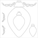 Card-io Majemask Stencil - Vintage Bulb