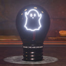 Legami Bulb Fiction Decorative Lightbulb-Shaped Table Lamp - Ghost