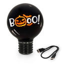 Legami Bulb Fiction XL Decorative Lightbulb-Shaped Table Lamp - Pumpkin Boo