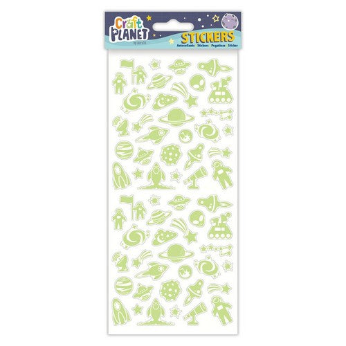 Craft Planet Fun Stickers - Glow in the Dark Outer Space