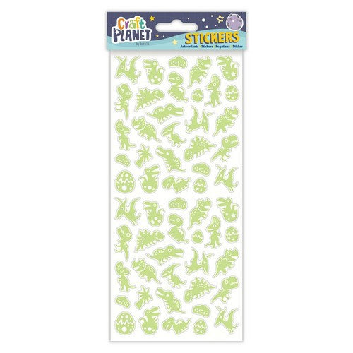 Craft Planet Fun Stickers - Glow in the Dark Dinosaurs