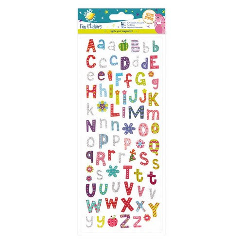 Craft Planet Fun Stickers - Funky Alphabet