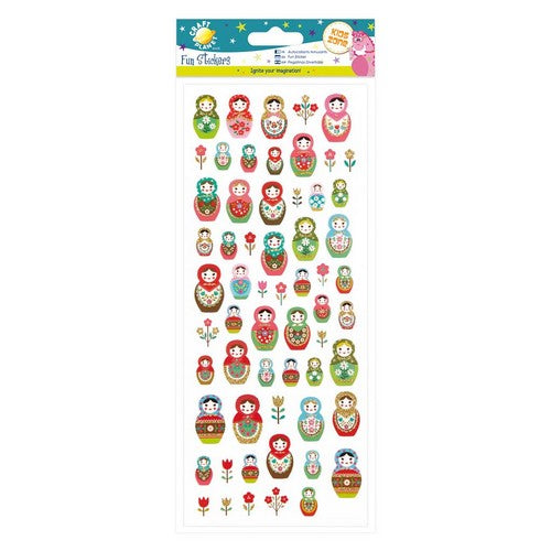 Craft Planet Fun Stickers - Russian Dolls