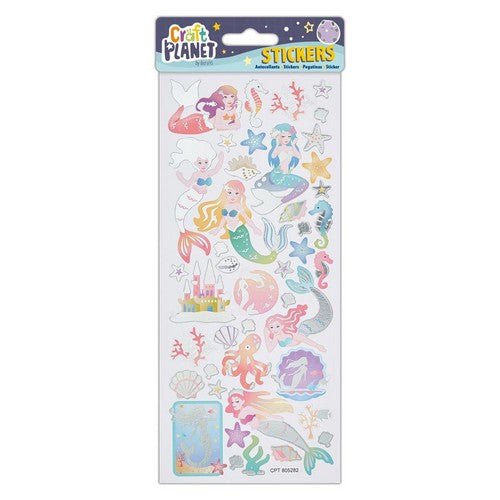 Craft Planet Fun Stickers - Mermaids (Foil)