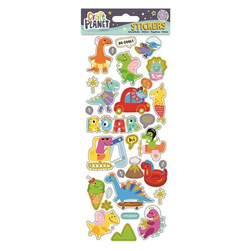 Craft Planet Fun Stickers - Summer Dinos