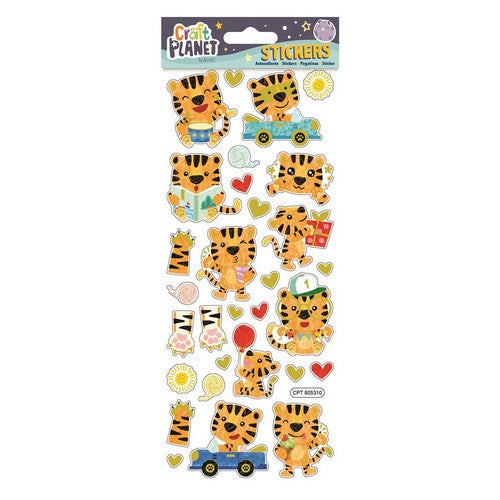 Craft Planet Fun Stickers - Happy Tiger