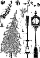 Card-io Combinations Clear Stamp Set A6 - Christmas Chimes