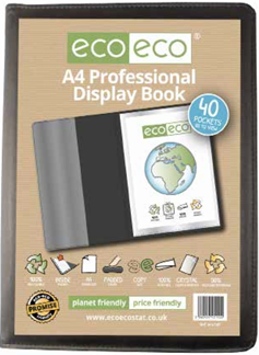 Eco-Eco A4 - 50% Recycled - 40 Pocket Professional Display Book