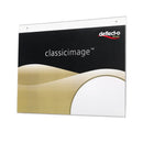 Deflecto Landscape Wall Sign Holder A4 (Pre-drilled for wall mounting)