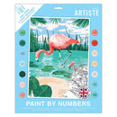 Docrafts Artiste Paint By Numbers - Tropical Flamingo