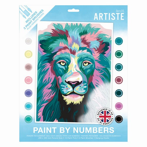 Docrafts Artiste Paint By Numbers - Courageous Lion