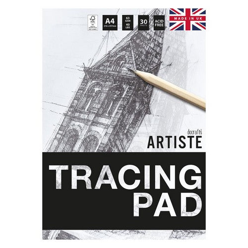 Docrafts Artiste Tracing Paper Pad 63gsm (30 Sheets)
