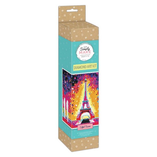 Docrafts Simply Make Diamond Art Kit A3 - Eiffel Tower
