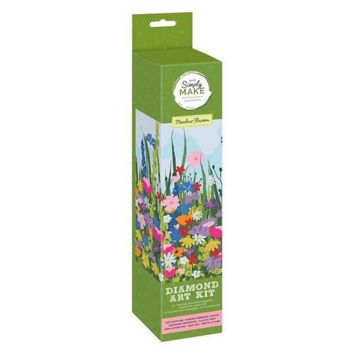 Docrafts Simply Make Diamond Art Kit A3 - Meadow Flowers