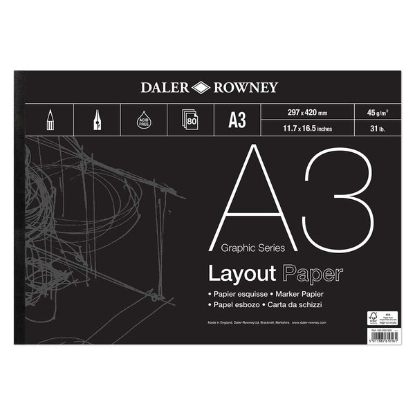 Daler-Rowney A-Series Layout Pad 45gsm