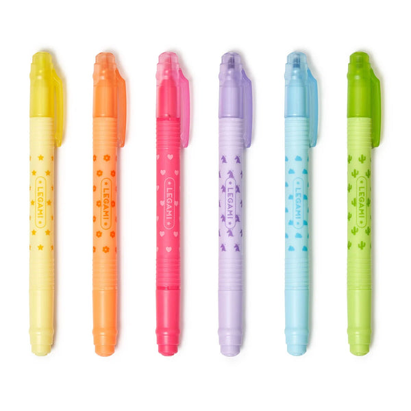 Legami Magic Highlighters - Erasable Highlighters (Set Of 6)