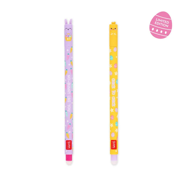 Legami Erasable Gel Pens - Hoppy Easter (Set of 2)