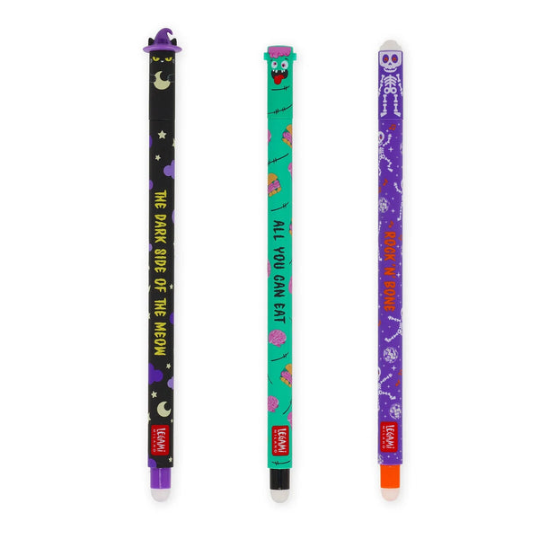 Legami Erasable Gel Pens - The Boo Crew 2025 (Set of 3) - Limited Edtion