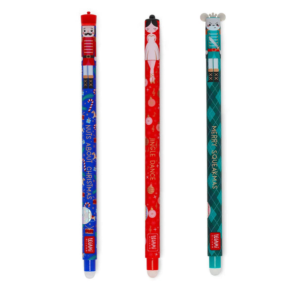 Legami Erasable Gel Pens - The Nutcracker 2025 (Set of 3) - Limited Edition
