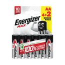 Energizer Max AA Battery (4+2) (Pack of 6)