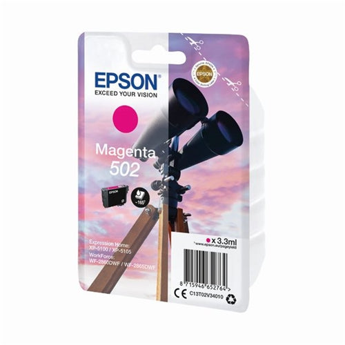 Epson 502 Magenta Ink Cartridge C13T02V34010