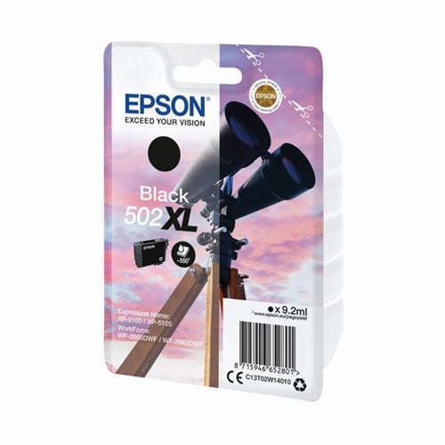 Epson 502XL Black Ink Cartridge C13T02W14010