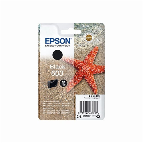 Epson 603 Ink Cartridge Starfish Black C13T03U14010