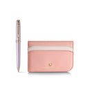 Sheaffer Prelude Mini Emily in Paris Ballpoint Pen & Leather Credit Card Holder Gift Set