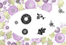 Card-io Majestix Clear Peg Stamps - Gerbera Garden