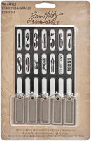 Tim Holtz idea-ology Metal Tags and Labels (10 Tags and 56 Stickers)