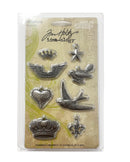 Tim Holtz idea-ology Adornments (8 Charms)
