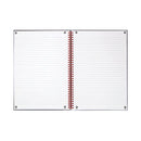 Black n' Red Wirebound Ruled Perforated Hardback Notebook A4