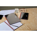 Black n' Red Wirebound Ruled Perforated Hardback Notebook A4