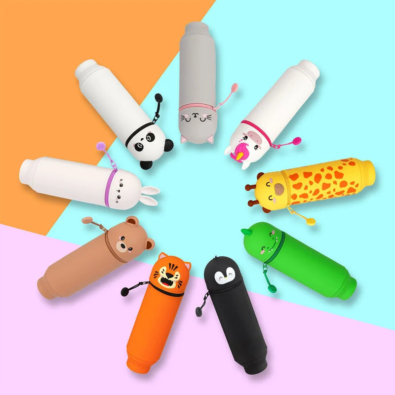 Legami Kawaii 2 in 1 Soft Silicone Pencil Case