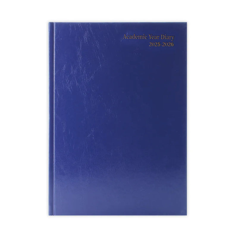 5 Star Academic Diary Day Per Page A4 Black 2025-2026