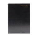 5 Star Academic Diary Day Per Page A4 Black 2025-2026