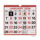 Q-Connect Wirebound Month to View Calendar 249x231mm 2026 KFYC2226