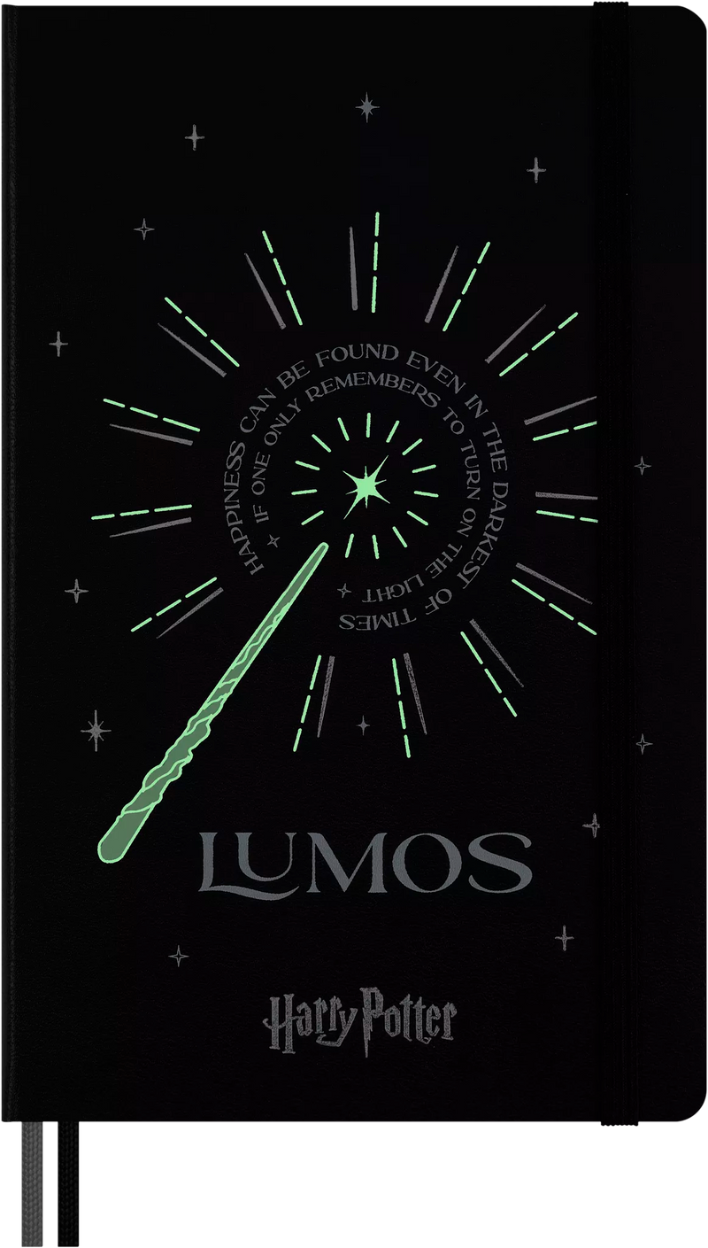 Moleskine Harry Potter Lumos Limited Edition Ruled Hardcover Notebook - Large