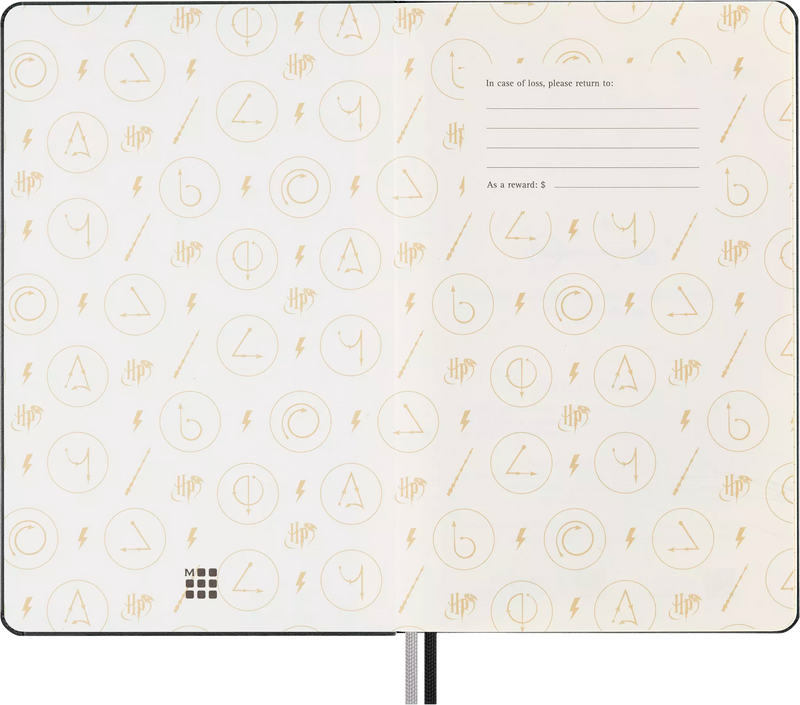 Moleskine Harry Potter Lumos Limited Edition Ruled Hardcover Notebook - Large