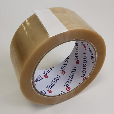 Master'in Clear Polypropylene 25 Micron Acrylic Low Noise Packing Tape 48mm x 66m