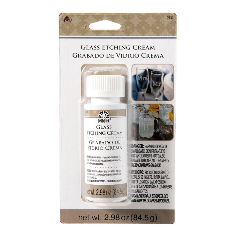 Plaid Glass Etching Cream FolkArt Medium 84.5g