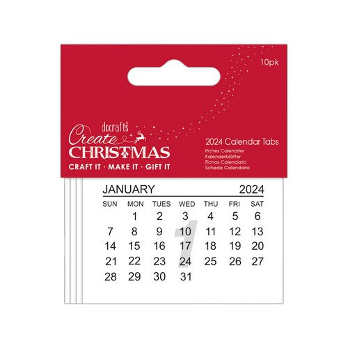 Create Christmas Calendar Tabs 2024 (10 pcs)