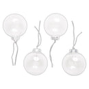 Create Christmas Plastic Fillable Baubles (4pcs) - 80mm