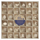 Papermania Bare Basics Mixed Wooden Shapes (180pcs) - Seasons