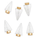 Create Christmas White Mini Trees (6pk)