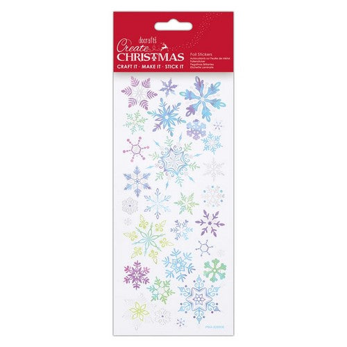 Create Christmas - Foil Stickers - Blue Snowflakes